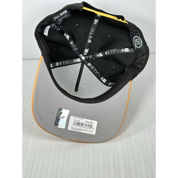 New Era Boston Bruins 9FIFTY A-Frame SnapBack Black Gold Circle Logo Hat Cap NWT - Picture 5 of 5